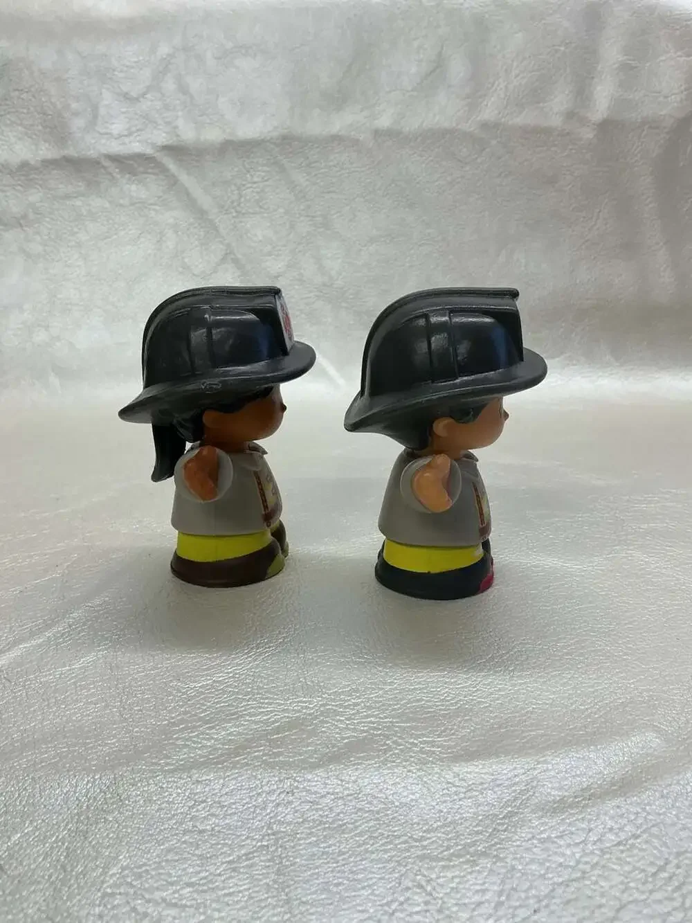 Set of 2 Fisher-Price Little People Firefighter Figures (Male and Female)
